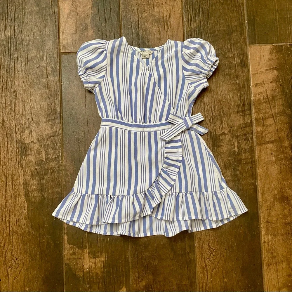 Habitual Blue and White  Dress - size 18m